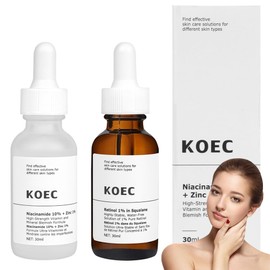 LOPHE Niacinamide Facial Moisturizing Serum, Retinol Anti Aging Serum, 10% Niacinamide & 1% Zinc Serum, Niacinamide Anti Wrinkle Essence for Reduce Wrinkle, Plump & Smooth Skin, Evens Skin Tone, 2PCS