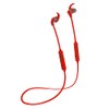 Moki Hybrid Wireless Bluetooth Earphones Headset w/Mic for Smartphones Red
