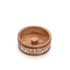 Indus Lifespace Mango Wood Incense Holder Round Incense Holder Ash