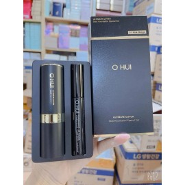O HUI Ultimate Cover Stick Foundation Special Set #01 Milk Mascara K-Beauty