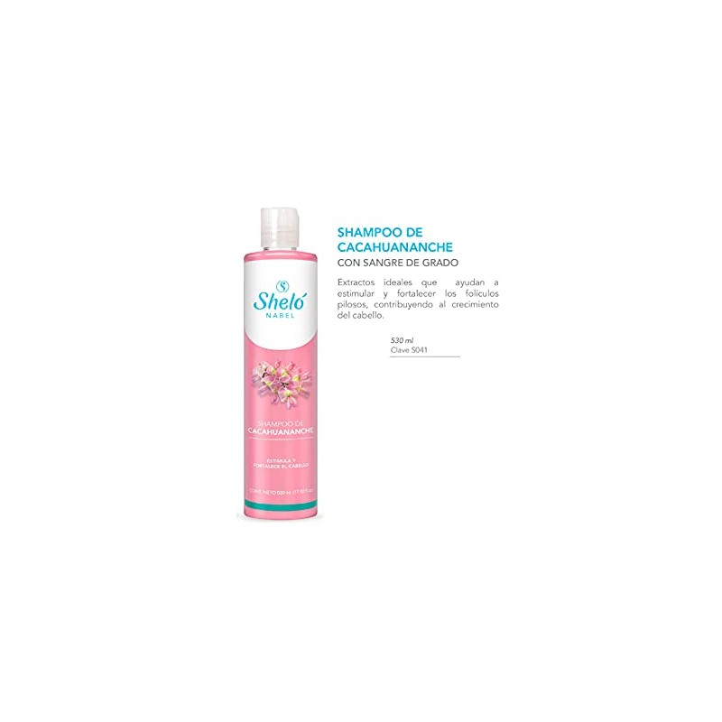 Shampoo Cacahuananche 530ml Nutritivo Fortificante Reparador