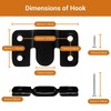 [10 Pairs Large] Interlocking Flush Mount Brackets, Stainless Steel Heavy