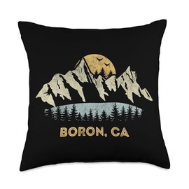 Boron California Mountain Sunset Sunrise CA Throw Pillow
