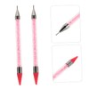 Mikinona Dual Ended Drill Pen Set for Nail Art Pink