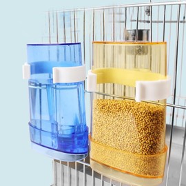 Hamiledyi Parakeet Water Dispenser 4pcs Automatic Bird Water Dispenser No Overflow Transparent Container Parrot Feeder Bird Cage Feeder for Budgies Finch Lovebirds