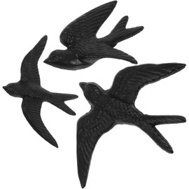 YULIAO Kunstharz Schwalben Kolibri, Vögel Wandskulptur 3D, Fliegende Vögel Wandkunst, Wanddekoration In Form Eines Vogels, Wanddekoration Fliegende, Zur Dekoration, Rostschutzbeschichtung