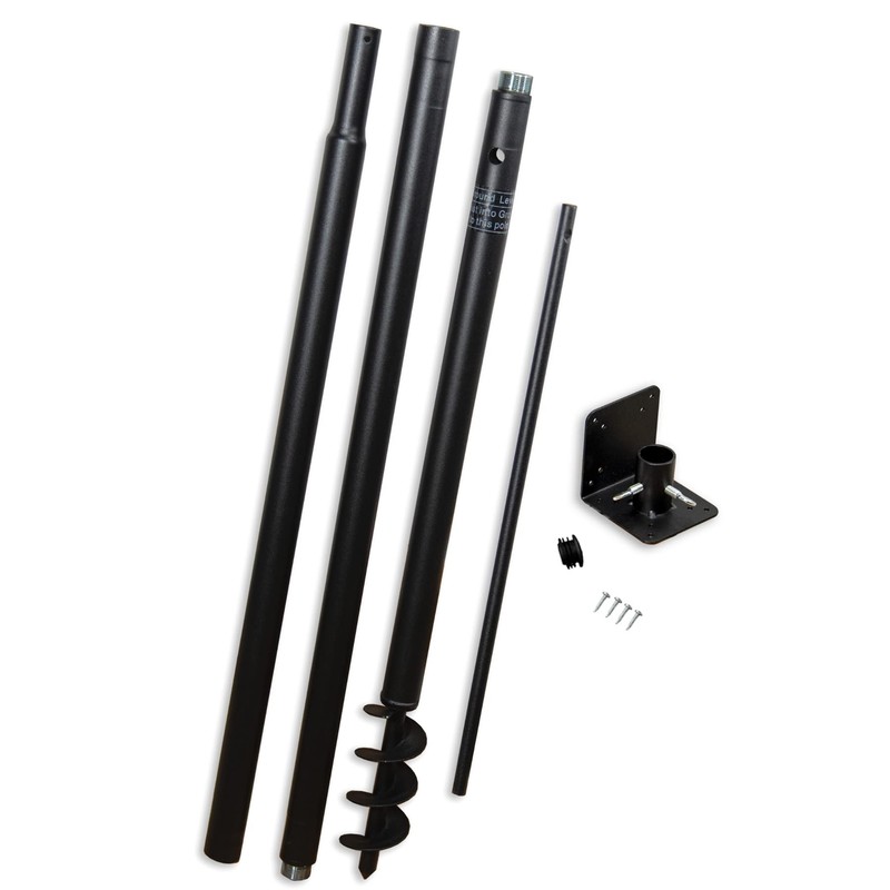 Universal Mounting Pole Kit for Post-Mounted Bird Houses and Bird