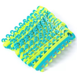 Ligaduras Para Ortodoncia En Combinación Única De 2 Colores, 20 Varillas (320 Unidades), Más Divertidas Para Niños Y Pacientes (#1 Amarillo Y Azul)