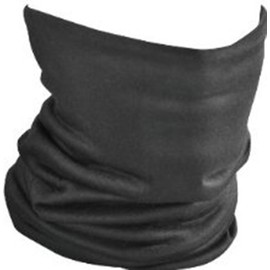 Unbranded Seamless Tube Solid Black Neck Warmer Face Mask Ski Bandana Motorcycle Biker