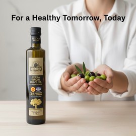 Ellora Farms, Greek Extra Virgin Olive Oil, Certified Single Estate, First Cold Press, Bottle Gift Box 17 FL oz., Pack of 4