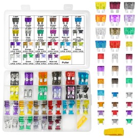 MuHize Car Fuse Assortment, Upgraded 165 Pcs Standard and Mini and Low Profile Mini Fuses (2A 3A 5A 7.5A 10A 15A 20A 25A 30A 35A 40A) for Truck SUV