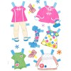 VINTAGE BABY GO BYE-BYE PAPER DOLL LASER REPRODUCTION~Org Sz UNCUT