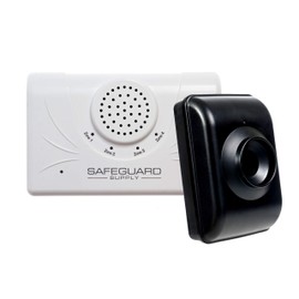 Driveway Informer - USA Engineered IP65 Commercial Grade 433MHZ, 3/4 Mile Range Driveway Sensor, Wireless Outdoor Weatherproof Motion Sensor & Adjustable Detection - 90dB Wireless Driveway Monitor