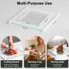 2Pcs Glass Cutting Boards for Kitchen(12x16" & 12x8"),Clear Tempered Glass