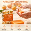 2PCS Persimmon Soap for Odour Body, Deep Cleansing & Moisturising