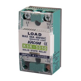 KSR5050ZD, Solid State Relay, Over Temperature Alarm, Single Phase, Zerocross, Input 4-32VDC, Load Voltage 90-480VAC, 50A, 5000 Dielectric Strength