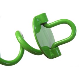 Ashman 16 Inch Spiral Ground Anchor Green Color - Ideal for Securing Animals, Tents, Canopies, Sheds, Car Ports, Swing Sets (1 Pack)