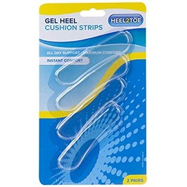 Feet Protectors, Clear Gel Shoe Cushions for Heel, Ball of Foot or Blister Spots (Heel Cushion Strips)