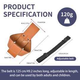 SPG Waist Compound Bow Holder - Archery Bow Belt Pouch for Shooter Holding Up Bows Practical Compound Bow Bag & Adjustable Belt Assisted Hunting Shooting Sporting Standing Resting Accessories(Brown)