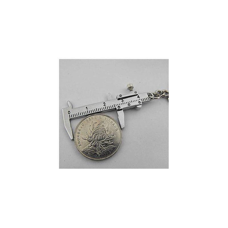 Mini Vernier Caliper Keychain, Car Keychain, 3D Movable Precision Measurement