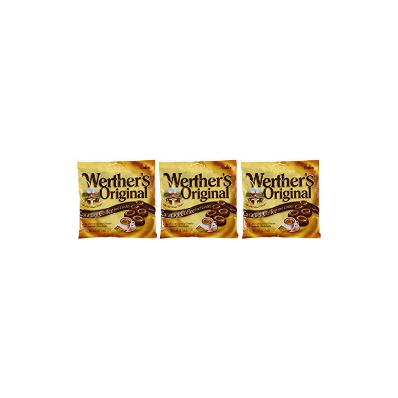 Werther's Original Caramel Coffee Hard Candies 2.65 oz 3 pack