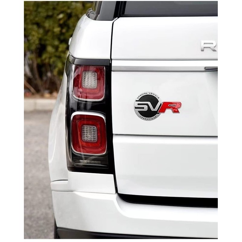 CSC AUTO Tailgate Badge 3D Metal SVR Trunk Badge Body