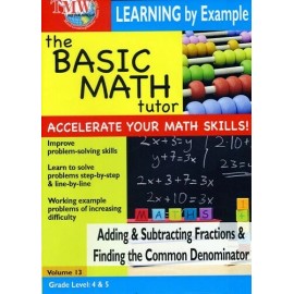 TMW Media Group Basic Math Tutor Adding & Subtracting Fractions & Finding CommonDenomina