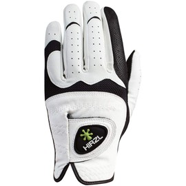 Hirzl Hybrid PLUS Golf Glove (White/Black, Medium)
