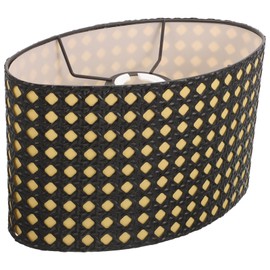 TEHAUX Rectangle Lamp Shades Barrel Lamp Shade Cover Decorative Lamp Shade Ceiling Shade Vintage Lamp Shade Cloth Clip on Light Shade Fabric E27 Oval