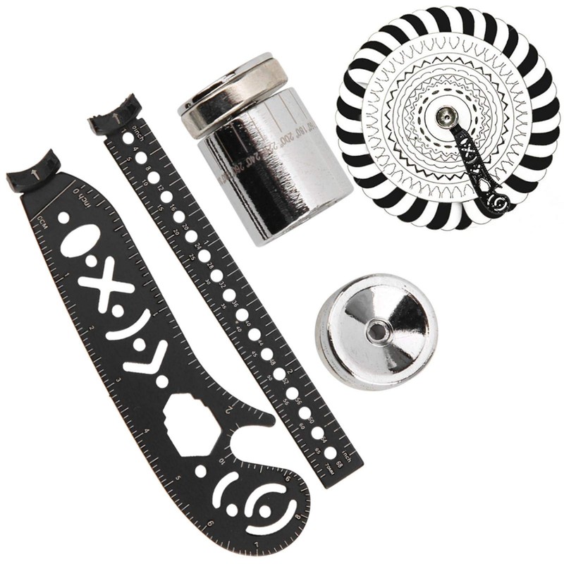 Drawing Ruler - Black Iron Multifunction Drawing Ruler Tool Innovative
