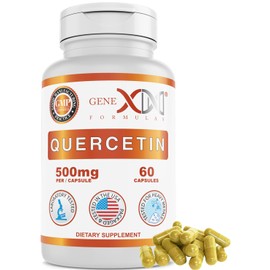 Genex Formulas Quercetin 500mg -60 Capsules for 60 Day Supply - Supplement for Immune Support, Antioxidant and Allergy Protection, Non-GMO, Gluten-Free