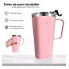 Hidranur Termo Taza Vaso Con Tapa Para Bebida Fría Y