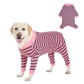 DoggieKit Dog Surgical Recovery Suit for Dogs After Surgery, Dog Recovery Shirt, Pet Anti-licking Surgery Suits, Pet Surgical Suit Puppy Onesie Bodysuit for Small Medium Dogs (Pink, M)