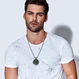 OIDEA Celtic Knot Bracelet for Men Women: Stainless Steel Viking Rune Amulet Cuff Bangle Bracelet Norse Viking Jewelry Gift, Silver