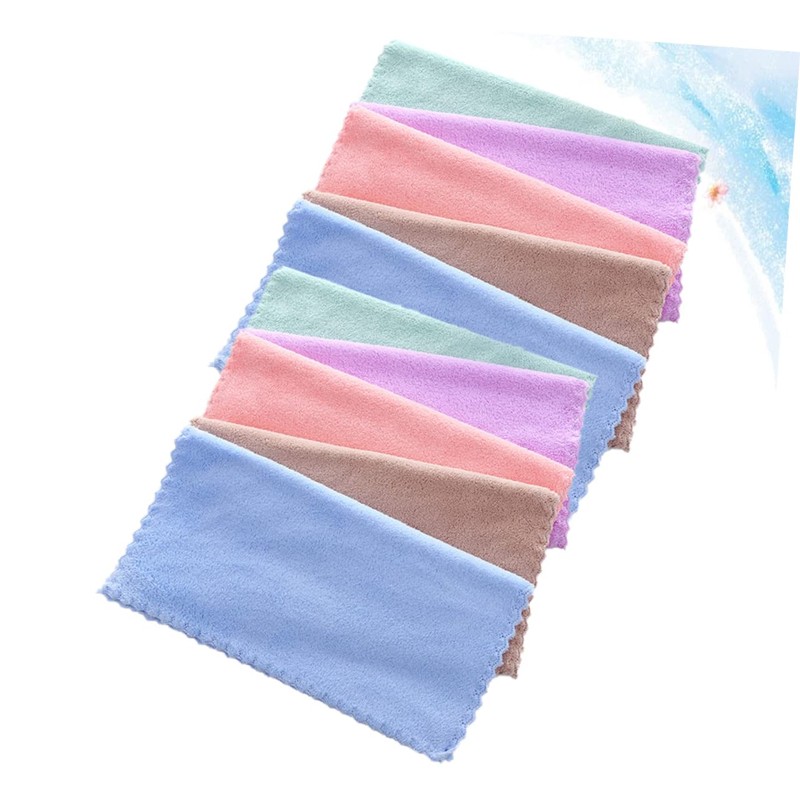 Baluue 10 Pack Absorbent Coral Makeup Remover Cloths Soft Microfiber