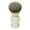 Shaving Brush Synthetic Bristles Acrylic Handle White Height 9.5 cm