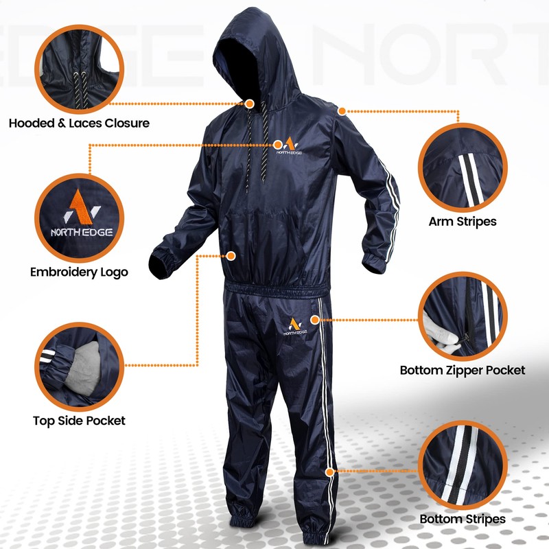NORTH EDGE NORTH EDGE Heavy Duty Sweat Suit Sauna for