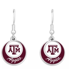 From the Heart 55427 Texas A&M Aggies Stacked Disk Earrings