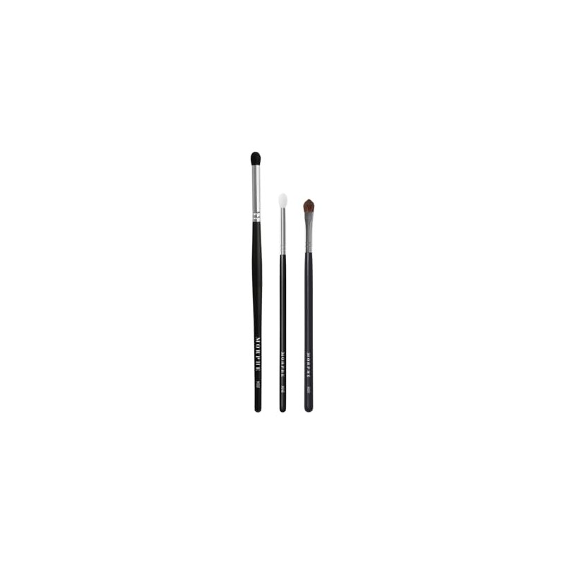 Morphe Glitter Eyeshadow Brush Trio - Eyeshadow Brush Set for