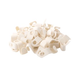 WOLVINA 50 Pcs White Hanger Connector Hooks Closet Space Saving Cascading Hanger Extenders for Wardrobe Organization and Clothes Storage