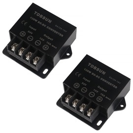 2PCS DC 24V to DC 12V 10A 120W Step Down Converter 12V Power Buck Voltage Regulator Reducer Transformer Module for Car, Truck, RV Golf Cart