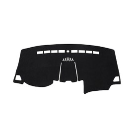 BIBLOZ Dash Cover for Ford Edge 2015-2024 Accessories Black Flannel Dashboard Cover Mat Car Dashboard UV Sun Protection