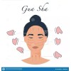 Molin Gua Sha Facial Piedra Blanca Masaje Gua Sha Facial