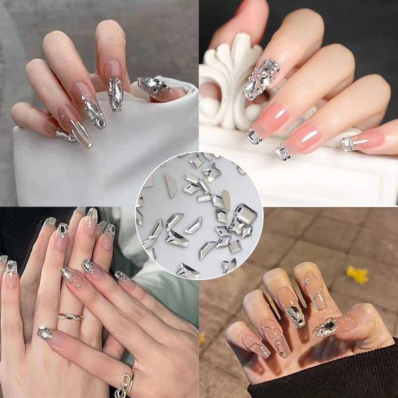 LIKENNY Rhinestone Nail Art, Crystal, DIY, Decorate and Use Nails,
