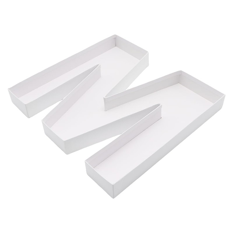 ZIJRXQ 12inch Cardboard Letter Fillable Shaped Decorative Box for Charcuterie(M)
