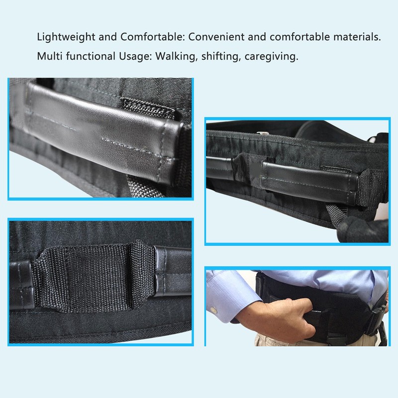 Transfer Lift Belt Gait Belt Adjustable Comfort Effortless Light Weight