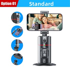 P02   face tracking and recognition shooting, suitable for indoor and outdoor shooting  desktop phone holder wireless connection shooting  desktop gimbal AI automatic Camera Tripod