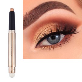 Cream Eyeshadow Stick, Shimmer Eyeshadow Stick Double-ended Eyeshadow Pencil Waterproof Long Lasting Eye Shadow Pencil Crayon Eye Shadow Stick for Women Halloween Eye Makeup
