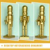 LUOZZY Christmas Craft Wood Nutcracker Figurines Unfinished Wood Nutcracker Soldier