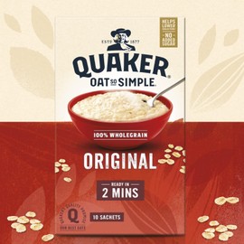 Quaker Oat So Simple Original Porridge, 10 x 27 g
